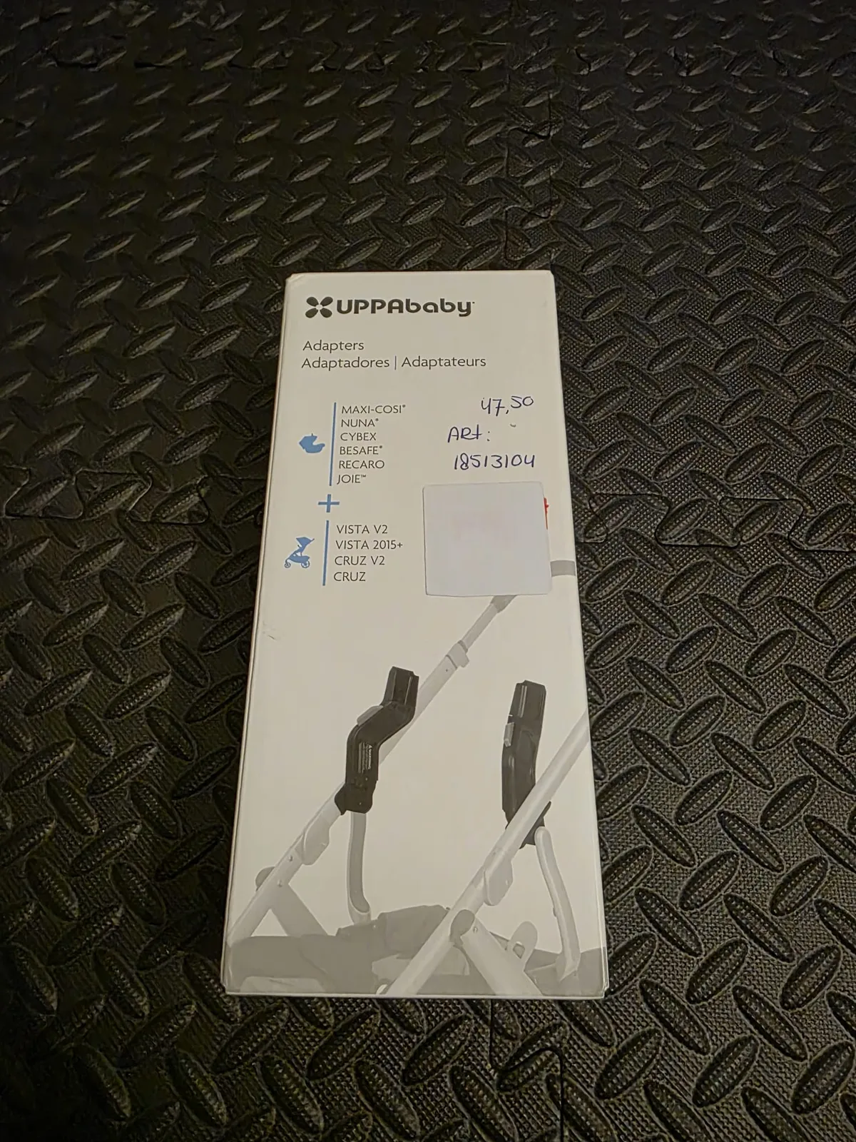 UPPAbaby VISTA/CRUZ autostoel adapters - nieuw, ongebruikt, compatibel met baby autostoeltjes