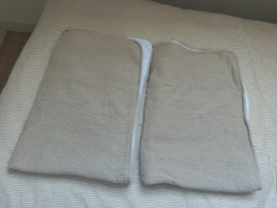 Wiegdekens voor de winter 2 stuks - kleur beige 1