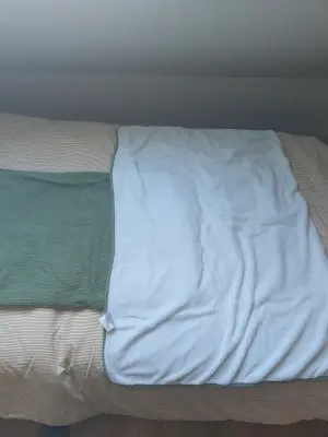 Wieg dekens voor winter 2 stuks - kleur pastel groen 2