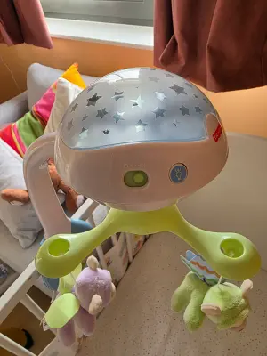Fisher-Price mobiel voor wieg met sterrenprojector – muziek, lichtjes en zachte dieren 6