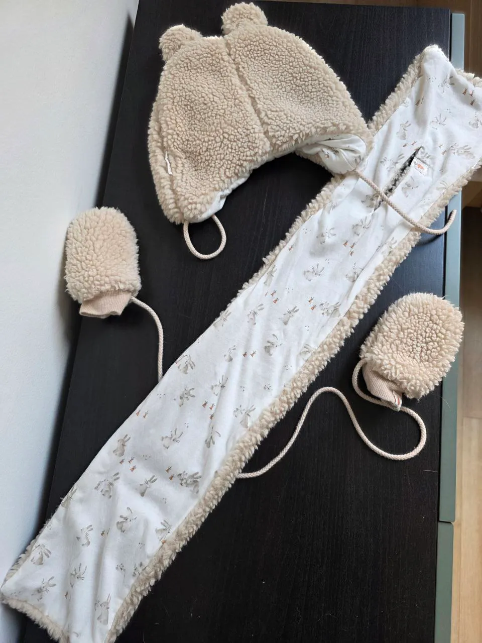 Little Dutch Winterset Beige (muts + sjaal + wanten) 3–9 maanden