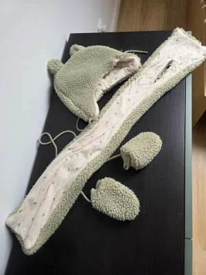 Little Dutch Winterset Groen (muts + sjaal + wanten) 3–9 maanden 4