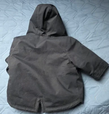 Petit Bateau winterparka 74 cm – donkergrijs met sherpa-voering, maat 12 maanden / 74 cm – nooit gedragen 5
