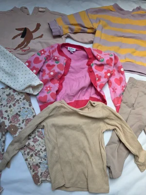 Baby Girl Tops & Leggings Bundle – 7 Pieces, Sizes 74/80 3