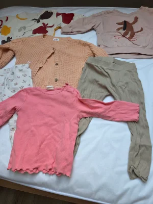 Baby Girl Tops & Leggings Bundle – 6 Pieces, Sizes 74/80/86 6