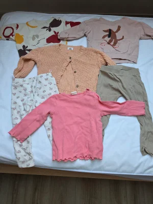 Baby Girl Tops & Leggings Bundle – 6 Pieces, Sizes 74/80/86 1