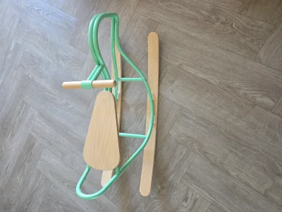 IKEA GREJSIMOJS Rocking Bird – Green & Birch, From 18 Months 3