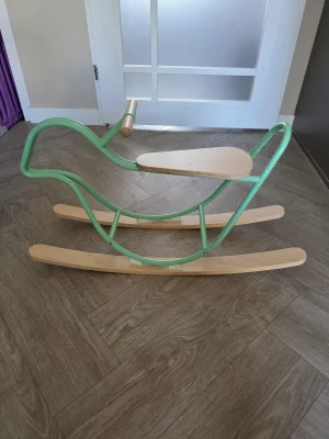 IKEA GREJSIMOJS Rocking Bird – Green & Birch, From 18 Months 2