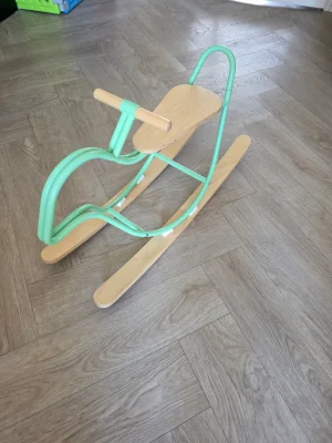 IKEA GREJSIMOJS Rocking Bird – Green & Birch, From 18 Months 4